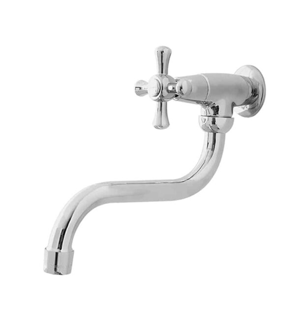 Llave Cocina Pared New Princess Pico Bajo Cromado EDESA (SG0050113061BO)