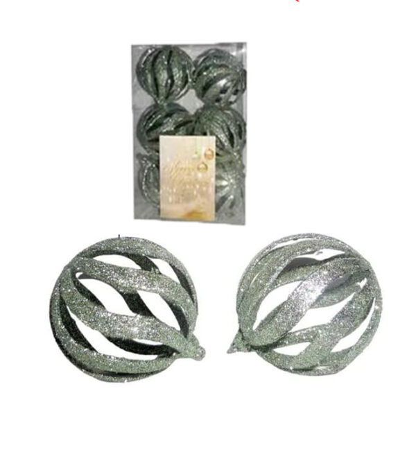 Bolas Navideñas 8Cm 6 Piezas Menta Decorativas (AESXX0347)HL(323769)