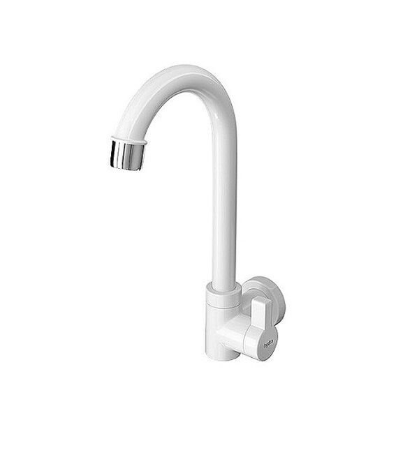Llave Cocina Pared Pico Ganzo ABS Blanca HYDRA (D1168.BRHPL)