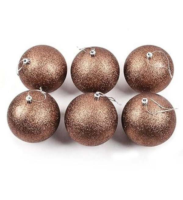 Bolas Navideñas 8Cm 6 Piezas GoldRose MIRO (831-2786-239101312Z3)
