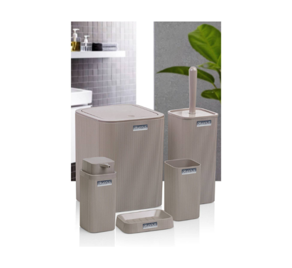 Juego de Accesorios de Baño Café Okyanus