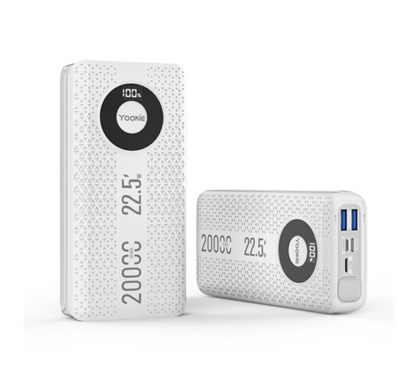 Powerbank 20.000mAh 22.5W PD Blanco YOOKIE (YO12)