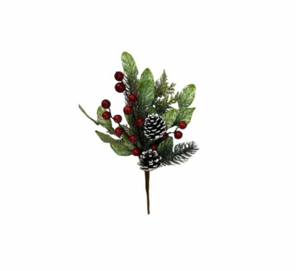 Pick navidad 31 cm bayas rojas CELINA