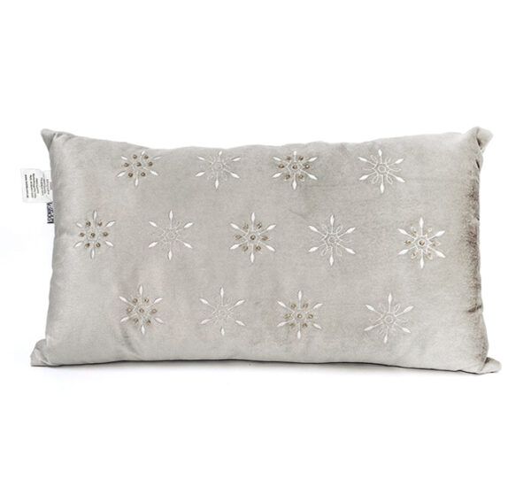 Cojin de lumbar navideño 30X50 Plata Snowflake Kal
