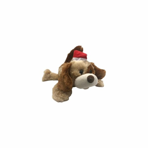 Muñeco perro de navidad 28cm con movimiento STN