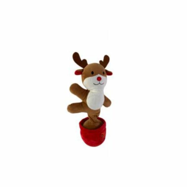 Muñeco reno navidad 30cm con movimiento musical