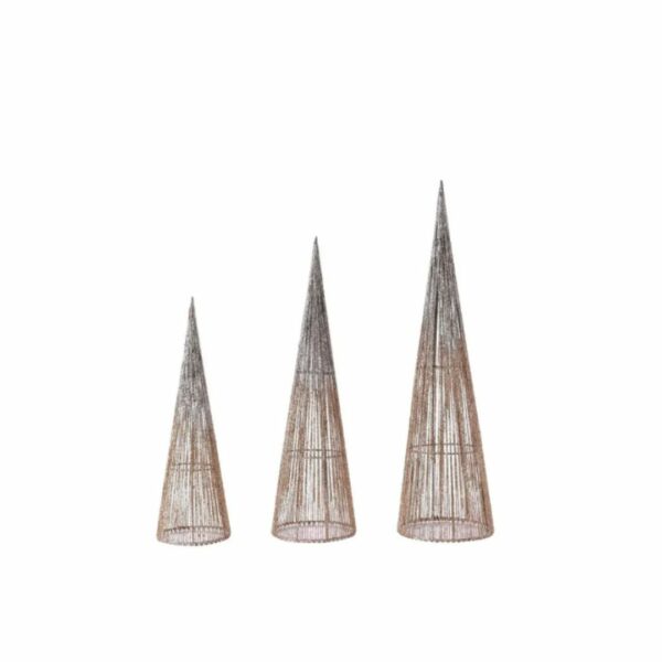 Juego 3 piezas de arboles Decorativo (40-50-60CM) Champagne STN