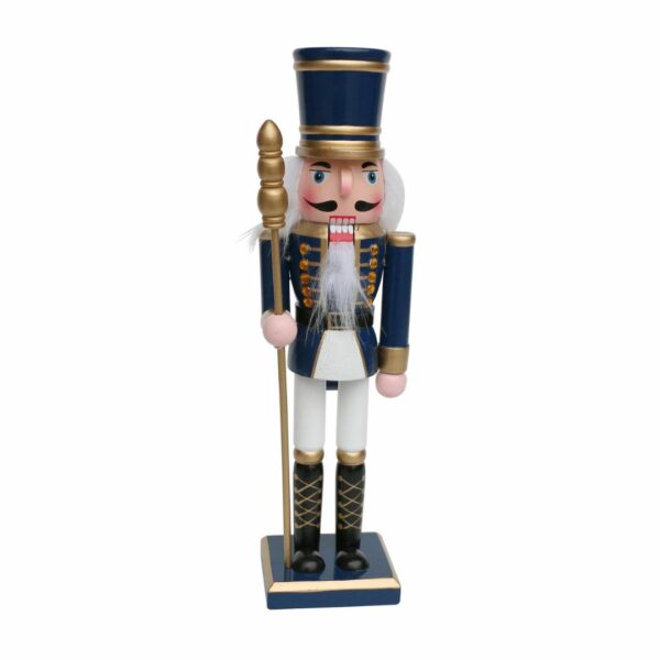 Cascanueces 30cm azul gold elegant STN