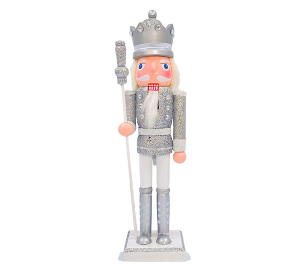 Cascanueces 30cm Plata rey STN