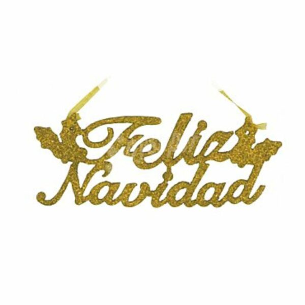 Letrero colgante 13cm feliz navidad STN