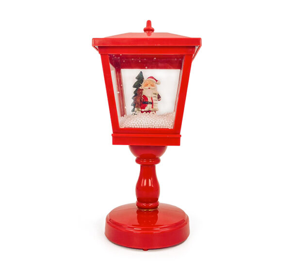 linterna navideña c/luz led santa music STN